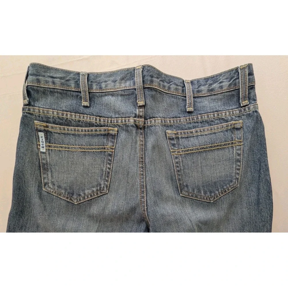 Cinch Green Label Original Fit Denim Jeans Men's 34x34(35x35) Med Wash Creased
